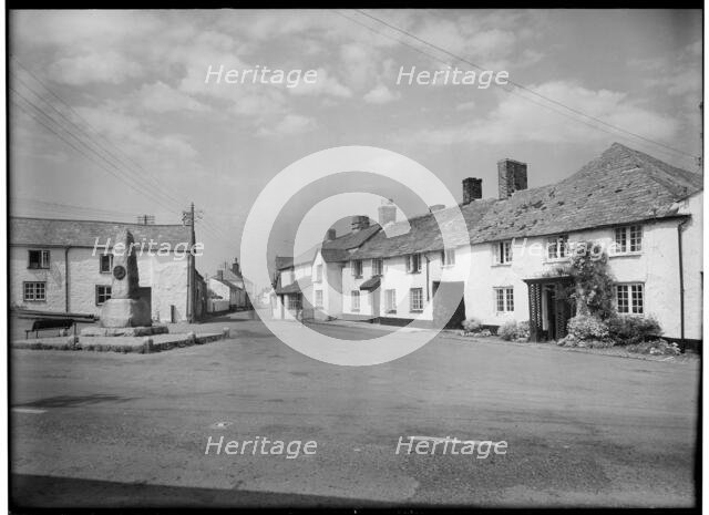 The Square, Kilkhampton, Cornwall, 1945-1960. Creator: Margaret F Harker.