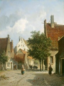 Amsterdam Street Scene, 19th century. Creator: Adrianus Eversen.