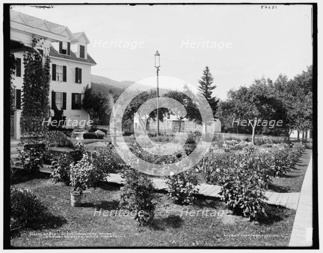 Garden of the Crawford House, Crawford Notch, White Mountains, between 1890 and 1901. Creator: Unknown.