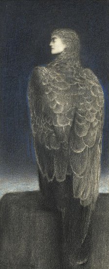 The Sleeping Medusa, c1896. Creator: Khnopff, Fernand (1858-1921).