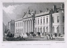 East India House, London, c1829. Artist: William Tombleson