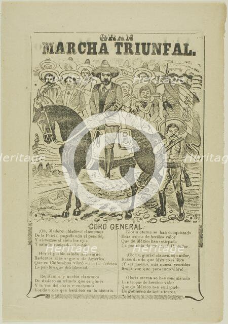 Great Triumphal March, 1911. Creator: José Guadalupe Posada.
