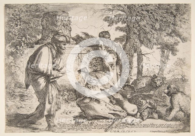 Diogenes searching for a honest man, ca. 1645-47. Creator: Giovanni Benedetto Castiglione.