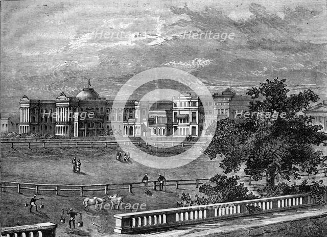 'View of Government House, Calcutta', c1891. Creator: James Grant.