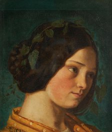 Portrait de Zélie Courbet, c.1842. Creator: Gustave Courbet.