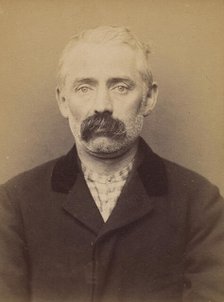Dejernier (ou Degernier). Edouard. 45 ans, né à Gand (Belgique). Tailleur d'habits. Anarch..., 1894. Creator: Alphonse Bertillon.