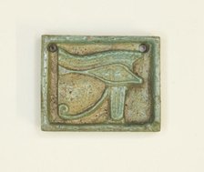 Eye of Horus (Wedjat) Amulet, Egypt, Late Period, Dynasty 26-30 (664-343 BCE). Creator: Unknown.