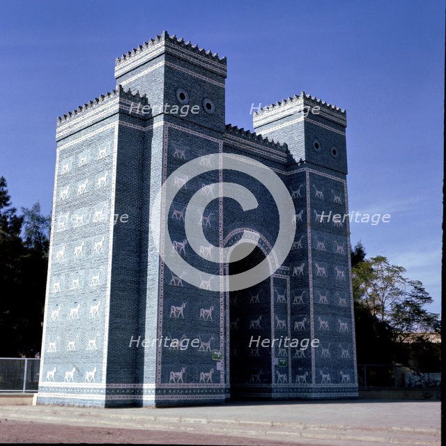 Reconstruction of the Ishtar Gate in Babylon.