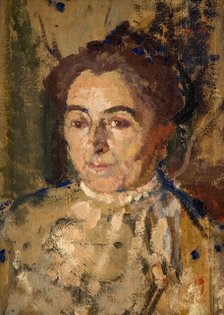 Portrait Study of a Woman, 1908-1910. Creator: Harold Gilman.