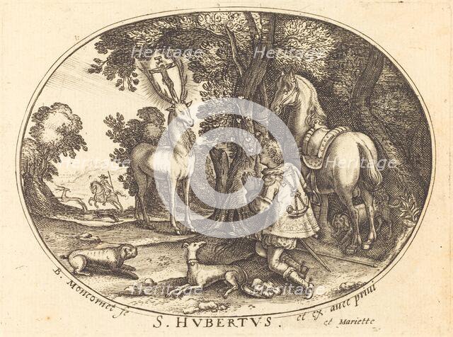 The Vision of Saint Hubert. Creator: Balthasar Moncornet.