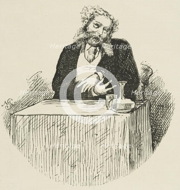 Mr Arthur Sketchley performing as Mrs Brown, 1864.  Creator: Unknown.