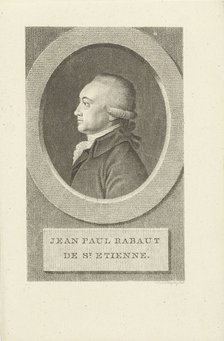 Portrait of Jean-Paul Rabaut Saint-Étienne (1743-1793), 1790s.