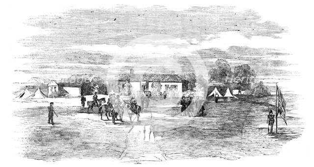 Head-Quarters of Lord Raglan, near Balaclava - from a sketch by Lieutenant Montagu O'Reilly, 1854. Creator: Unknown.