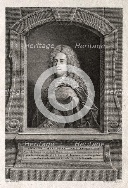 Portrait of Antoine Joseph de Sallier dArgenville, 1775. Creator: Vincenzo Vangelisti (Italian, c. 1740-1798).