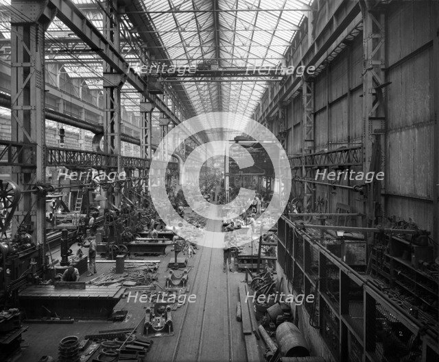 Cammell Laird shipyard, Birkenhead, Merseyside, 1913. Artist: H Bedford Lemere.