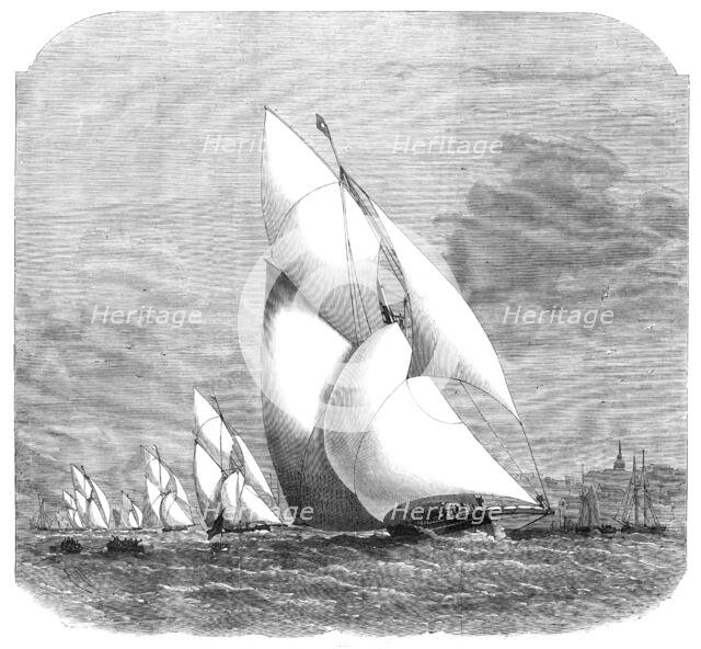 The Royal Thames Yacht Club match: finish of the race, 1869. Creator: Unknown.