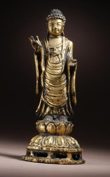 Standing Shakyamuni Buddha, Late 7th-8th century. Creator: Unknown.