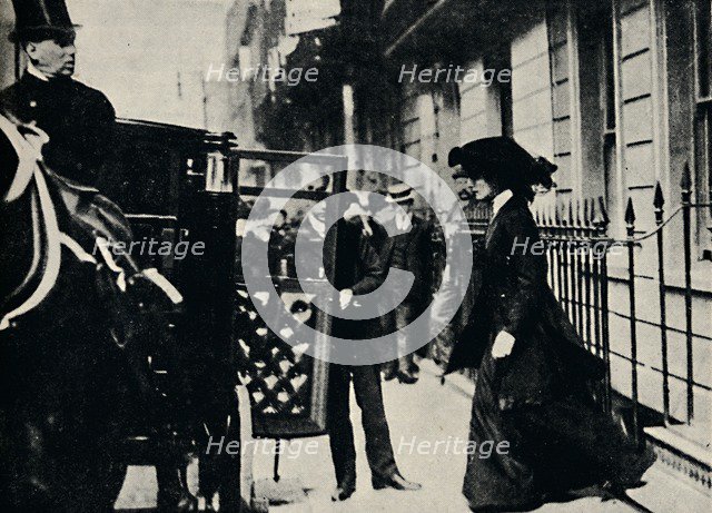 'Mr. Churchill Departs for Honeymoon', 1908, (1945).  Creator: Unknown.