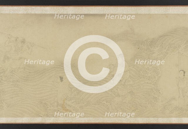 Luohans Crossing Land and Sea, Ming or Qing dynasty, 17th century. Creator: Unknown.