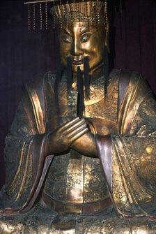 Chinese Bronze, A Taoist Emperor. Artist: Unknown.