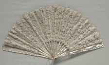 Lace Fan, c. 1860. Creator: Unknown.