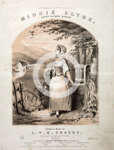Minnie Clyde - Sheet Music Cover. Creator: Winslow Homer (American, 1836-1910).