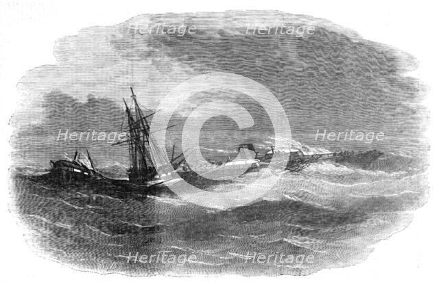 Wrecks off the Katscha, 1854. Creator: Smyth.