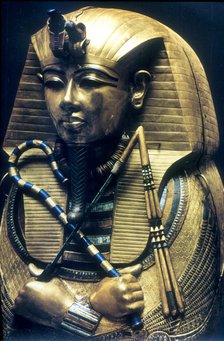 Coffin of Tutankhamun, Ancient Egyptian Pharaoh, c1325 BC. Artist: Anon