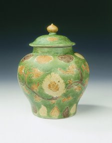 Covered jar, Ming dynasty, China, 1st half of 16th century. Artist: Unknown
