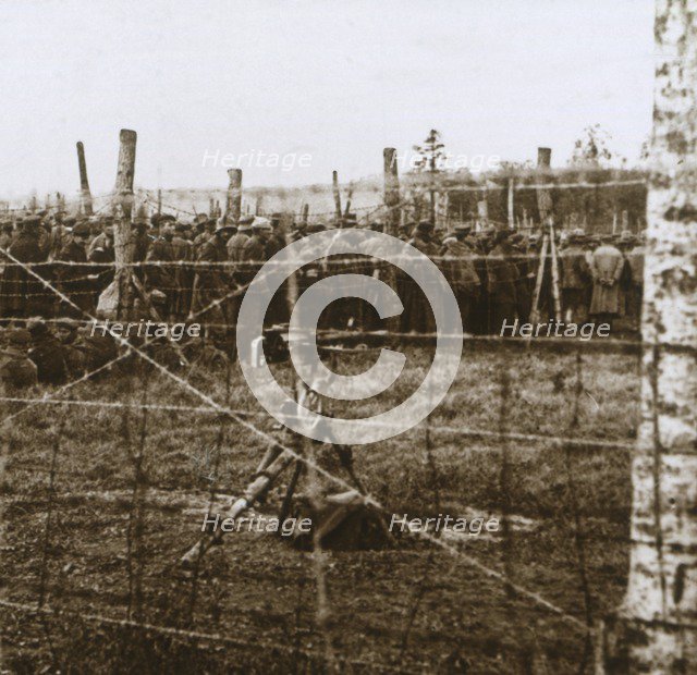 Prisoners at Le Mort Homme, (Dead Man's Hill), northern France, c1914-c1918. Artist: Unknown.