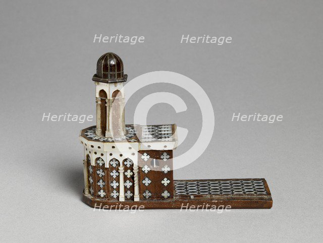 Brown wood model of the Holy Sepulchre, c17th century. Artist: Unknown.