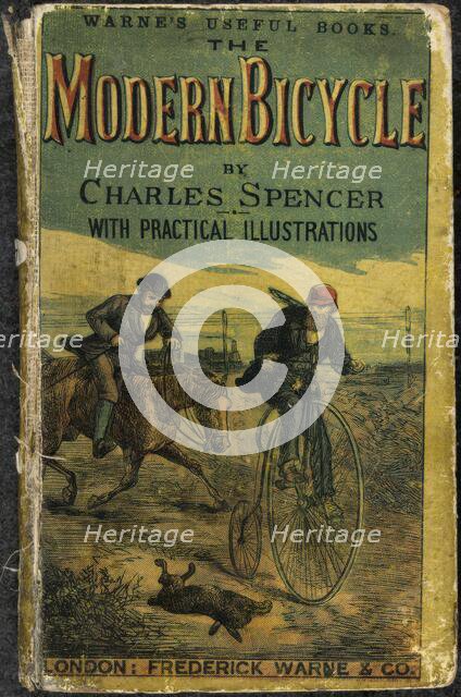 Front cover of 'The Modern Bicycle', 1877.  Creator: Unknown.