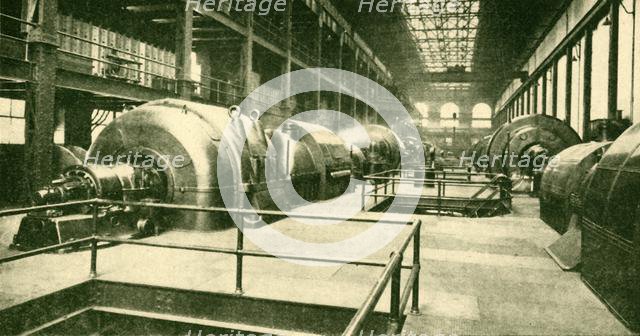 'Dynamos at the Great Underground Generating Station at Lots Road, Chelsea', 1930. Creator: Unknown.