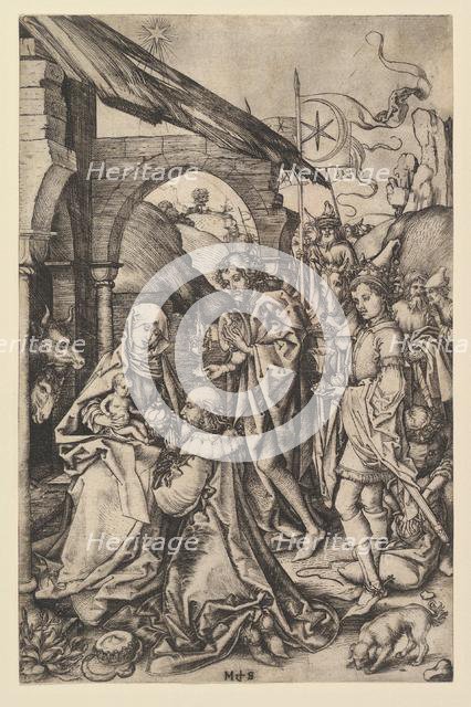 The Adoration of the Magi, ca. 1435-1491. Creator: Martin Schongauer.