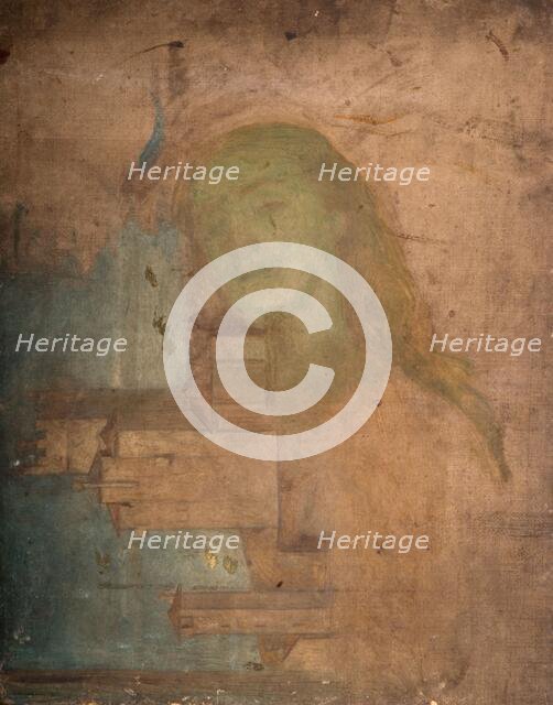 Head of A Woman Superimposed Over Italian Building, 1880-1900. Creator: Louisa Starr.