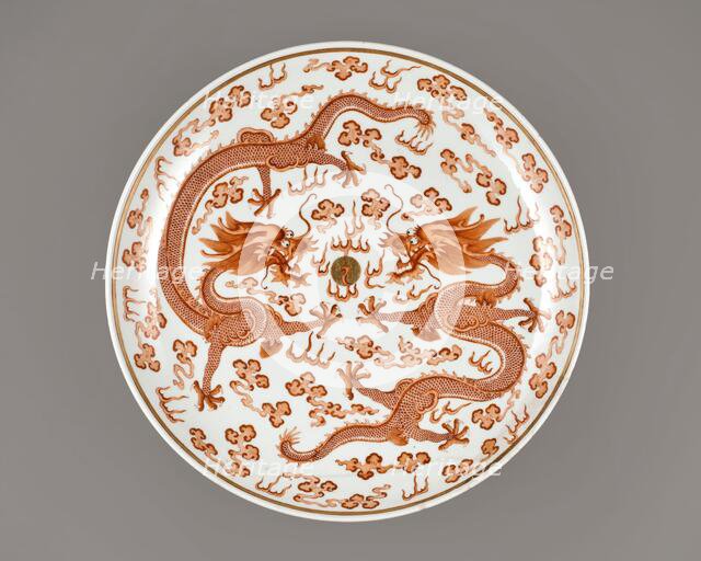 Dish with dragon, 1874-1908. Creator: Unknown.