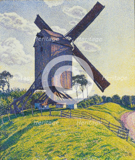 Kalf Mill in Knokke or Windmill in Flanders, 1894.