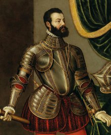 Portrait of Alfonso d'Avalos (1502-1546). Creator: Galeazzi, Agostino (1523-1576/79).