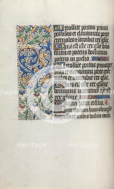 Book of Hours (Use of Rouen): fol. 34v, c. 1470. Creator: Master of the Geneva Latini (French, active Rouen, 1460-80).