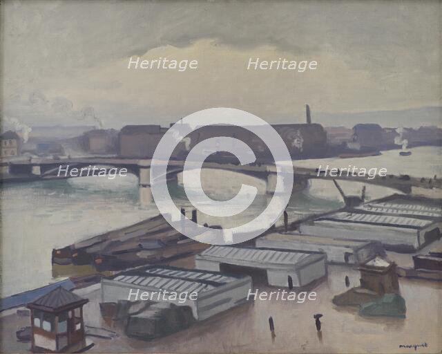 Quai de Paris at Rouen. Rainy Weather, 1910-1914. Creator: Albert Marquet.
