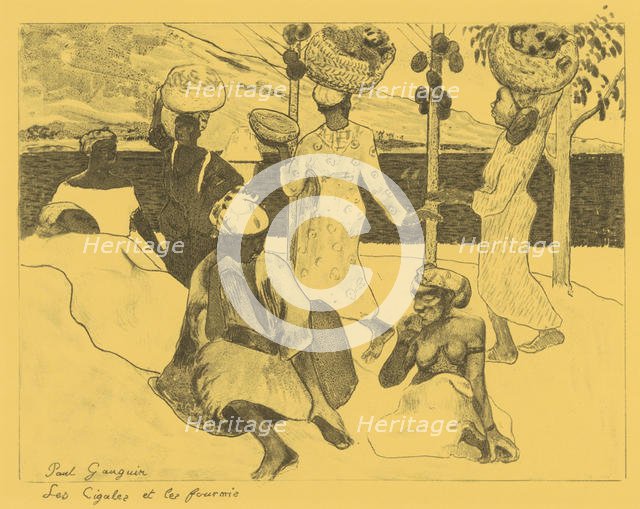 The Grasshoppers and the Ants: A Souvenir of Martinique, from the Volpini Suite: Dessins l..., 1889. Creator: Paul Gauguin.