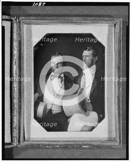 Henry and William Pinkney Rodgers, three-quarter length portrait, seated..., between 1840 and 1854. Creator: Unknown.