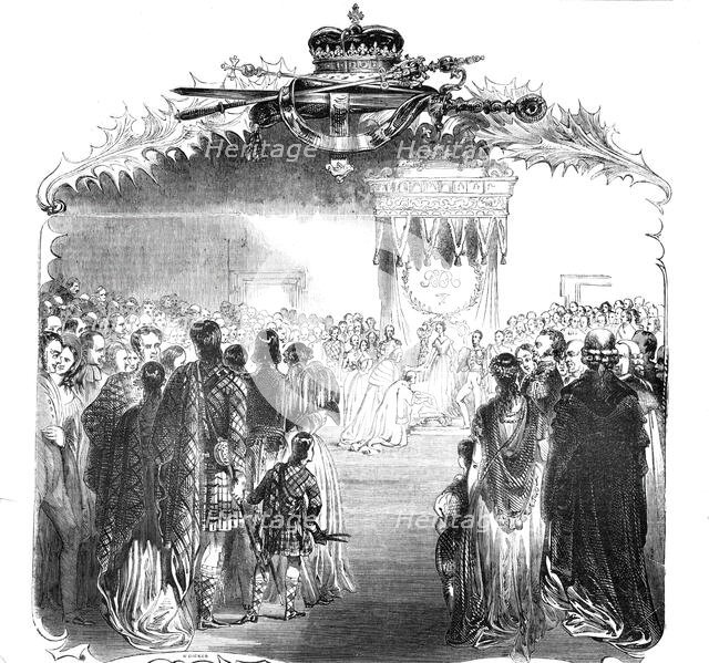 The Throne Room, Palace of Holyrood, 1842. Creator: Stephen Sly.