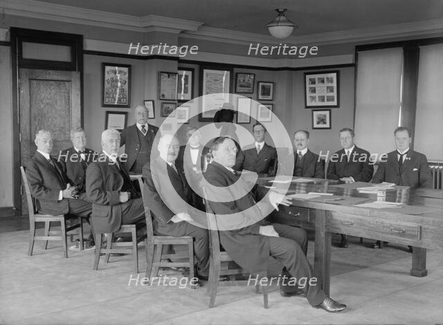 Labor Comm. of Council of Nat. Def. Heads: James O'Connell; W.B. Wilson; Leo K. Frankel..., 1917. Creator: Harris & Ewing.