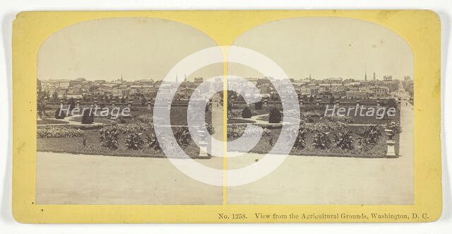 View from the Agricultural Grounds, Washington, D.C., 1855/75. Creators: Kilburn Brothers, BW Kilburn.