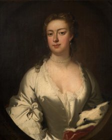 Portrait Of A Lady In White And Ermine, 1738. Creator: Isaac Whood.