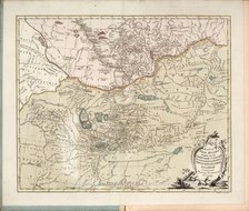 Map of the Irtysh River, the southern part of the Siberian Governorate , 1777. Creator: Islenyev, Ivan Ivanovich  .