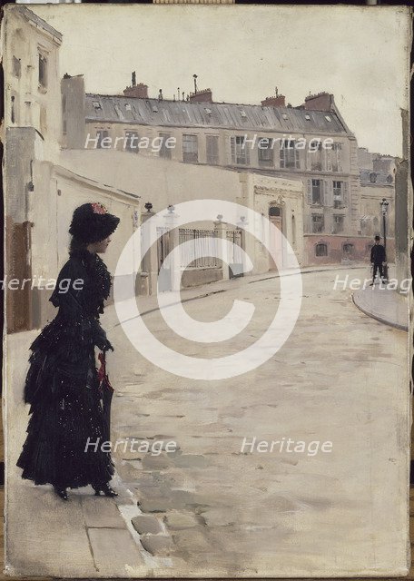 Waiting (L'attente), c. 1880.