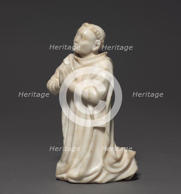 Kneeling Carthusian Monk, c. 1380-1400. Creator: Unknown.