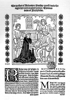 'The Translator Presenting His Book to the Duke of Norfolk.',  c1500-1520, (1923). Artist: Richard Pynson.